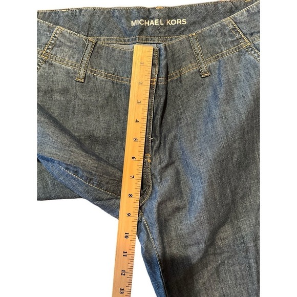 Michael Kors Trouser Pant Women's Size 10 Black Bootcut Leg Mid-Rise Polyester - Picture 6 of 7